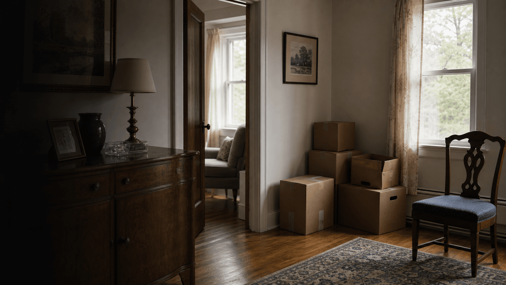 Candid older home interior for probate estate appraisal questions